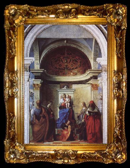 framed  Giovanni Bellini Saint Zaccaria Altarpiece, ta009-2